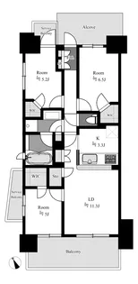 アドレシア【10階】の間取り