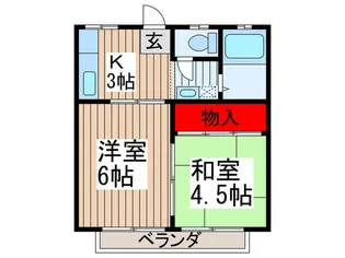 彩ハイツ【2階】の間取り