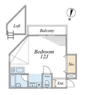 カームハイツ【1階】の間取り