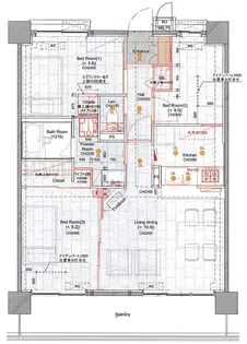 ラビ目黒(La Vie Meguro)【4階】の間取り