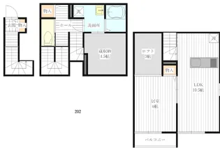 Rhythmix大手町【2階】の間取り