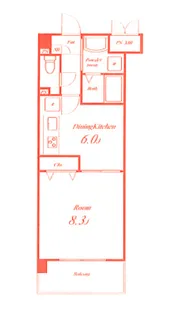 コンフォートプレイス【3階】の間取り