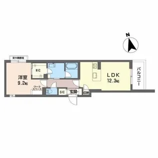 アヴァンギャルド知多【3階】の間取り