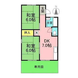 パレーシャル月出II【1階】の間取り