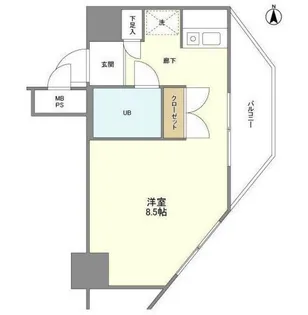 インプルーブ東向島【6階】の間取り