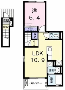 カゼッタ ウーノ【2階】の間取り