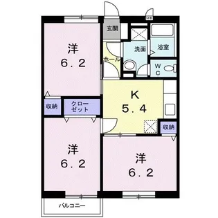 リバーサイドハウス IG B棟【1階】の間取り