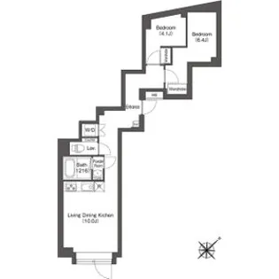 エスタート大井町フォレスト【1階】の間取り