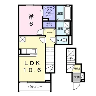 下小河原町アパート(028292501)【2階】の間取り