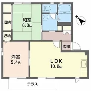 バリュージュ王子B【2階】の間取り