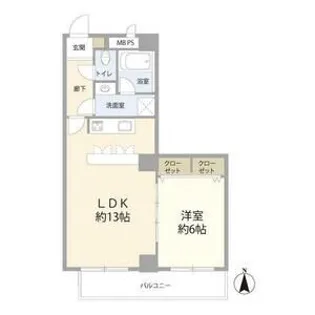 ライオンズマンション池上駅前通り【4階】の間取り