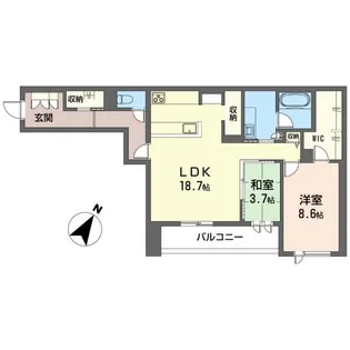 エルシエル【2階】の間取り