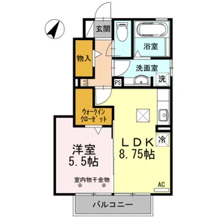 ソワイエ【1階】の間取り