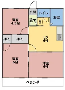トラッドハウスB【1階】の間取り