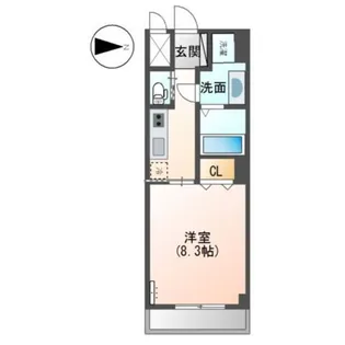 アムール・きよい【2階】の間取り