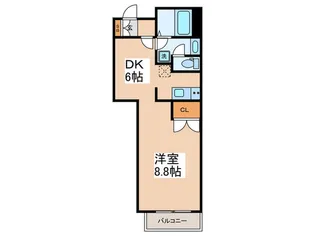 オ―エム山王【2階】の間取り