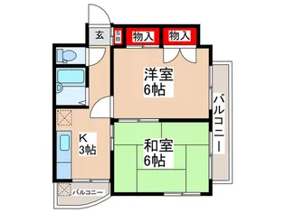 メゾン栄【4階】の間取り
