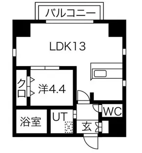 ベルルージュ中村公園【5階】の間取り