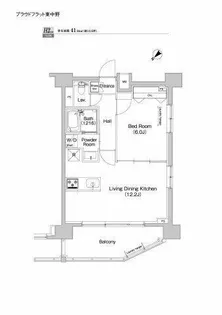 プラウドフラット東中野【8階】の間取り
