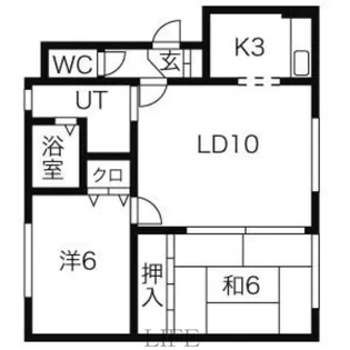 メイユール平和A【1階】の間取り