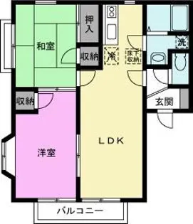 エレガントハウス【1階】の間取り
