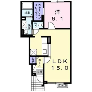 エル ゴルド【1階】の間取り