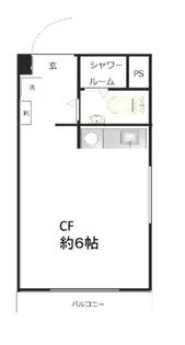 グローバルプラザ日暮里401【4階】の間取り