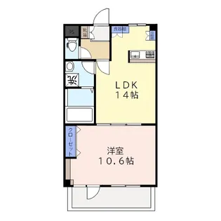 丸山マンション【4階】の間取り