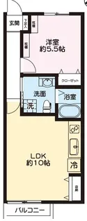 JXW中目黒【1階】の間取り