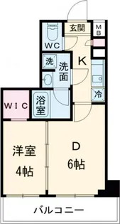 ガーラ・ヴィスタ調布【1階】の間取り
