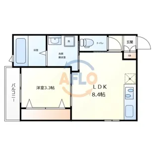 岩伸リバーコート住吉【3階】の間取り