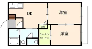 ディアスクラールII号館【1階】の間取り