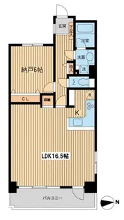 芝公園アパートメント【5階】の間取り