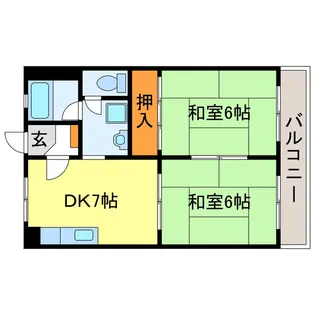 市兵衛第2ビル【2階】の間取り