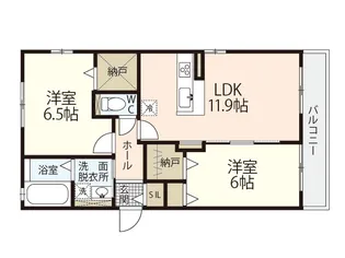 マローネA【1階】の間取り