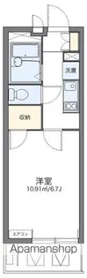 レオパレスK M【3階】の間取り