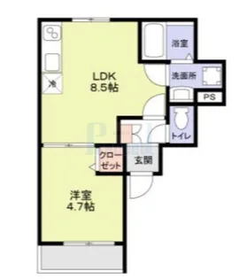 CERASUS小竹【2階】の間取り
