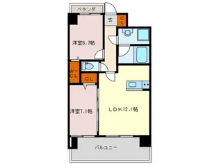 サンシャインフィールド美咲【5階】の間取り