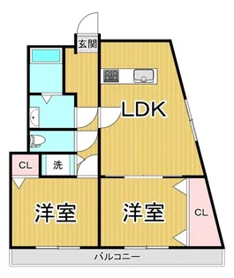 ラムール武庫之荘2番館【3階】の間取り