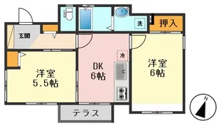 グリムハイム【1階】の間取り