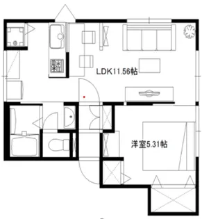 ヴァイスハイム【1階】の間取り