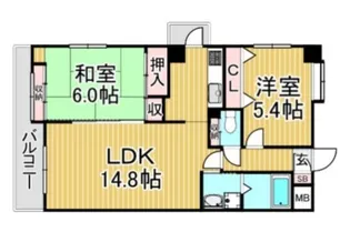 緑彩館(リョクサイカン)【1階】の間取り