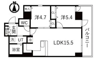 シティコート目黒【4階】の間取り