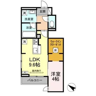コンシェール草薙【1階】の間取り