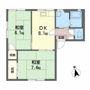 ミストラルヴィレッジB【1階】の間取り