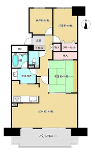 パークシティ三郷壱番館502【5階】の間取り