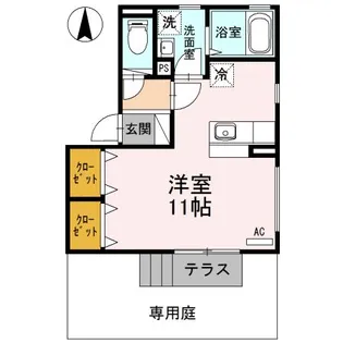 シルクコート【1階】の間取り