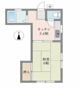 イエローハウス【1階】の間取り