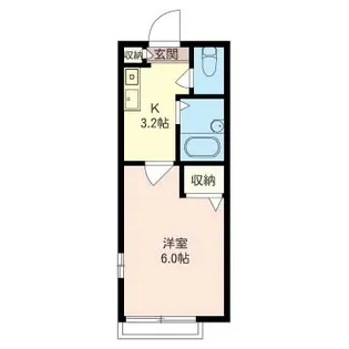 ディアス高津【1階】の間取り