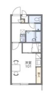 レオパレスキルシェ【2階】の間取り